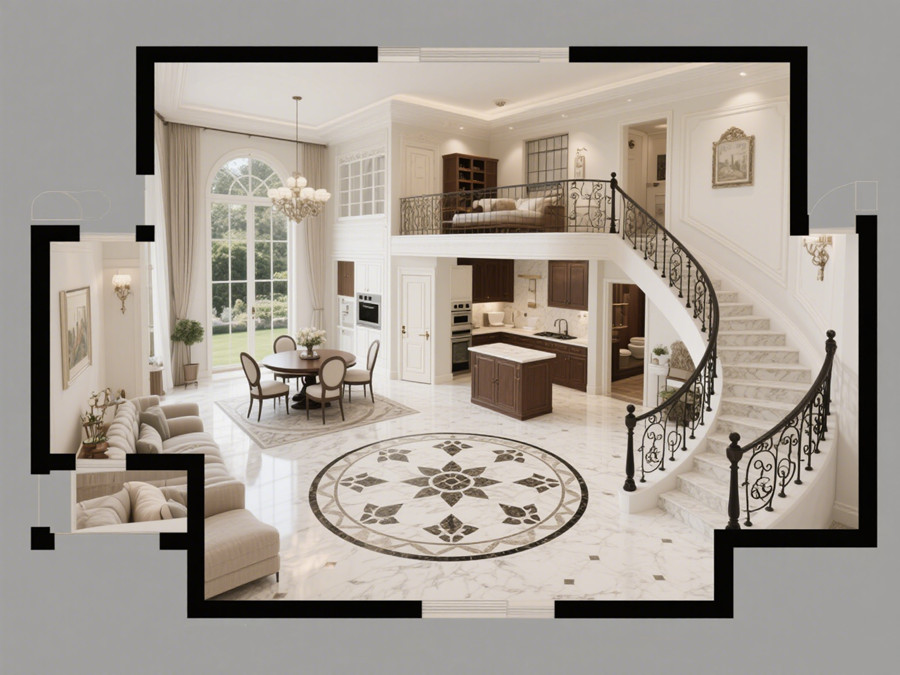 150㎡二層法式風格輕鋼別墅室內布局展示